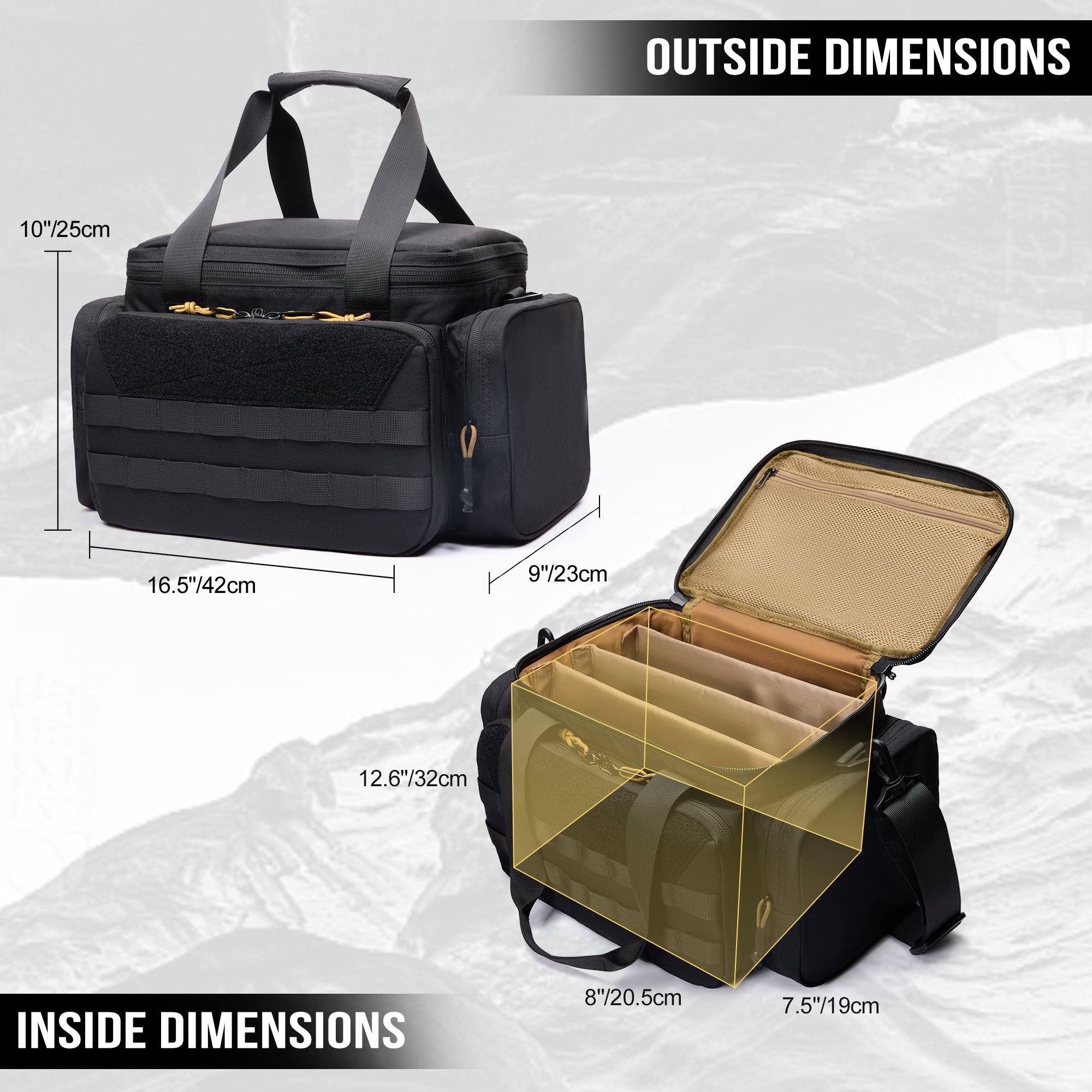 Tactical Shoulder Bag 01B 丨 Multi-Functional & High Capacity